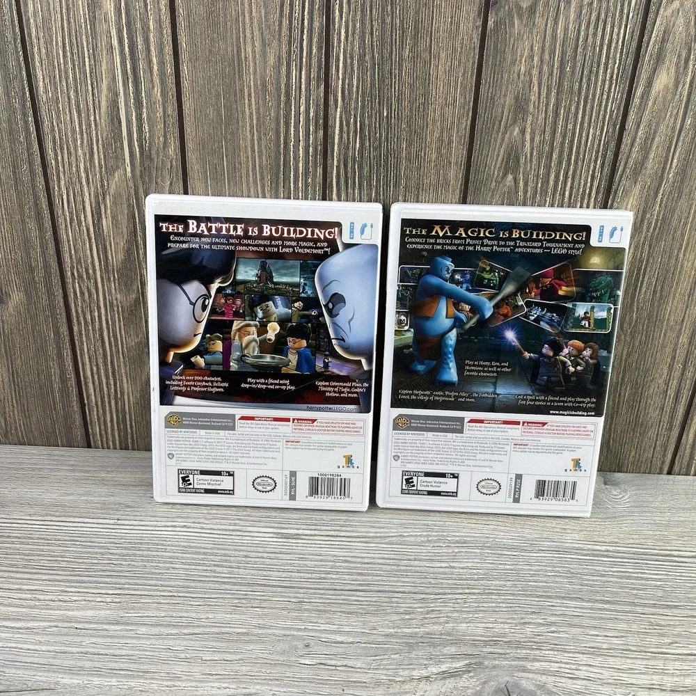 LEGO Harry Potter: Years 1-4 and 5-7 set of 2 - Nintendo Wii w/Manual Complete